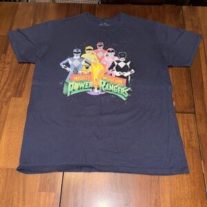 Mighty Morphin Power Rangers Men’s T-Shirt - Navy Blue Large
